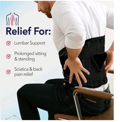 Dr. Arthritis Back Brace for Lower Back Pain Relief with 3D Lumbar Pad, Soft .B9