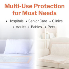 Heavy Absorbency Disposable Bed Pads 30″ x 36″ – 100 Count Incontinence Chux