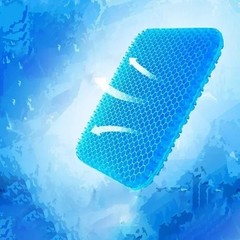 Egg Honeycomb Cooling Gel Support Seat Cushion Car Crate Cushion Non-Slip THICK
