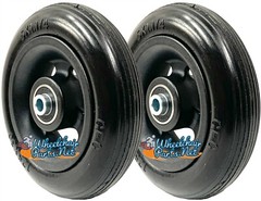 Set of Wheelchair Caster Wheels With 1.60″ Hub and 5/16″ Bearings. 5″ or 6″ Size