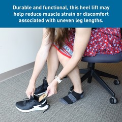 BodyMed Adjustable Heel Lift for Men and Woman (2-Pack) – Non-Slip Orthopedic