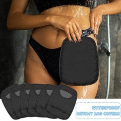 Nuenen 6 Pcs Ostomy Bag Covers Waterproof pprox. 9.06 x 7.09 inches, Blac
