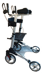 OasisSpace upright silver black walker With Seat