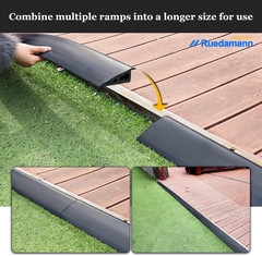 3.3 Ft Rubber Threshold Ramp for Doorways – Edge Reducer & Trim