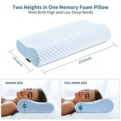 Cervical Pillow for Neck Pain Relief – Ergonomic Memory Foam Pillow
