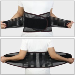 Orthopedic Lumbar Lower Back Support Belt Brace Sciatica Pain Relief Mens Women