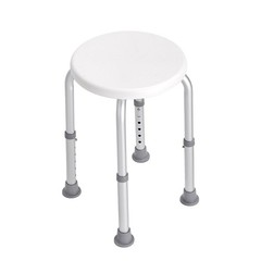 Non-Slip Bath Stool 300lb Weight Support Adjustable Shower Seat 13.98-18.9in