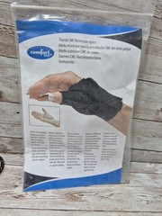 Comfort Cool Left Hand Size Medium+ Black Thumb CMC Restriction Splint New