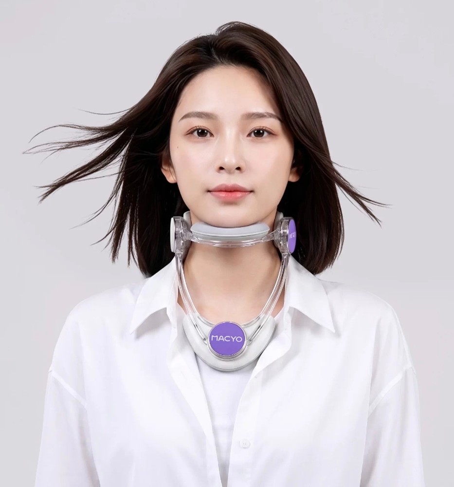 Neck brace prevents head tilting and forward neck posture, supports the cervical
