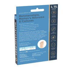 Copper Compression Metatarsal Pads Max Copper Extra Padding for Comfort, L/XL
