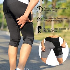 Hip&Groin Support Brace-Compression Wrap for Sciatica Pain Relief&Thigh Recovery
