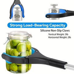 32″ Foldable Grabber Reacher Tool 2-Pack, 360° Rotating Jaw, Magnetic Tip, Heavy
