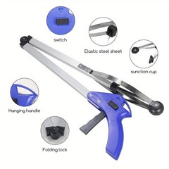 2Packs Garbage Picking Tool 81cm/ 32Inch Long Hand Picker Aluminum