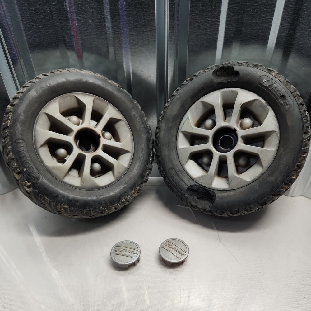 PAIR Drive Wheels Tires 220×75 Golden GP205, LiteRider, LOOK! Read Description