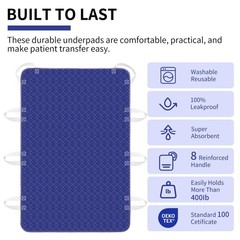 Positioning Bed Pads with 8 Handles for Elderly & Patients -34 x 52 Washable …