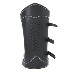 Modern Style Protective Wristband Adjustable Arm Guard Alloy Accent Leather For