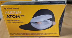 Audien Atom One OTC Hearing Aids Wireless, Rechargeable, Beige SEALED-B2