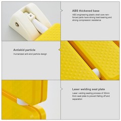 Folding Wall-Mounted Shower Seat, Durable Slip-Proof Bathroom Stool Chair, Space