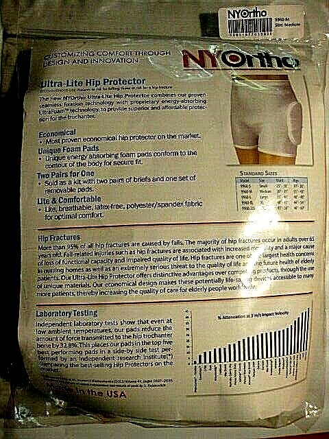 NY Ortho Ultra-Lite Hip Protector, Latex-Free, Size XL, Model 9960-XL