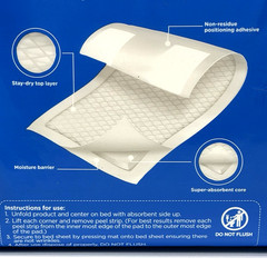 Parents Choice Disposable Bed Mats for Bedwetting Boys And Girls 9 Count New