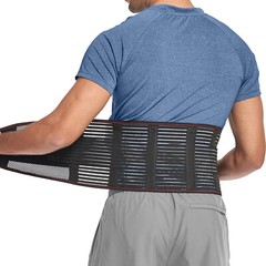 Adjustable Back Support Brace for Lower Back Pain Relief Sciatica Lumbar Belt US