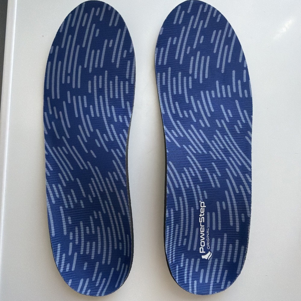 Powerstep Original Orthotic Supports Full Length Insoles Size D M7-7.5, W9-9.5
