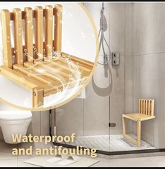 Wall-Mounted Folding Shower Seat Home Care Bench Chair
