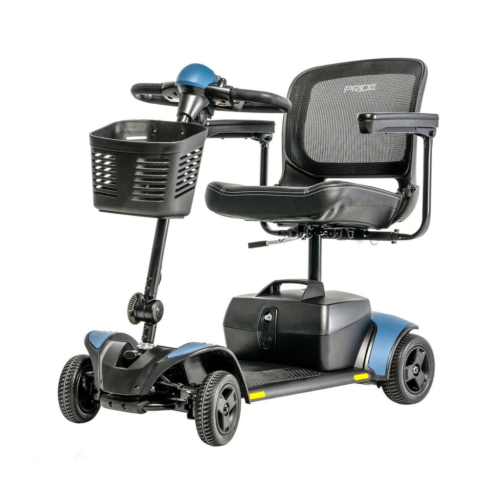 Pride Iceburg Blue Elite Traveller® 2 4Wheel Travel Mobility Scooter 18AH-1 year