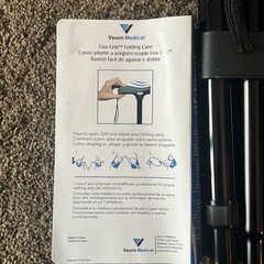 Vaunn Medical Easy Grip Height Adjustable Folding Cane