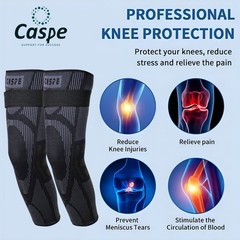 Full Leg Knee Support Compression Sleeve Brace Joint Pain Relief Arthritis Sport