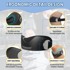 TAZSOOS Patellar Tendon Support Strap, 2 Pack Adjustable Non-Slip Silicone Pa…