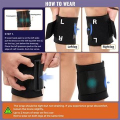 Sciatica Pain Relief Device – Comfortable Black Neoprene Brace