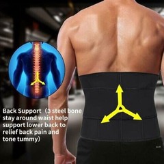 Men Waist Trainer Body Training Shaper Sweat Belt Tummy Control Cincher Girdle