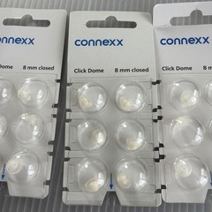 Connexx Click Dome 8mm Closed LOT OF 3 PKGS OF 6