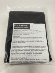 Comfortland Suspension Sleeve Wrap for Knee Size Universal CK-007 BLACK (1 unit)
