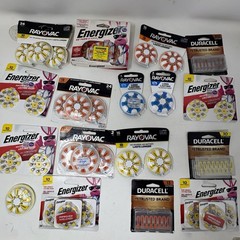 Hearing Aid Battery Lot Mixed 10 13 312 675 Rayovac Energizer Duracell Expired