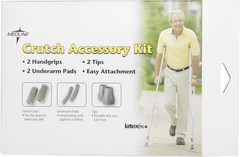 Crutch Accessory Replacement Kit, Gray