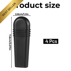 4 PCS Wheelchair Brake Handle Cover Replacement Rubber Tips for Wheel Locks