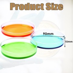 50 Pack Plastic Petri Dishes Lids 90 x 15mm Sterile Bioresearch Medical