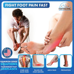 Scaphoid Pads for Men & Women, Medium (Pack of 1) – Adhesive Backing, Flat Foot
