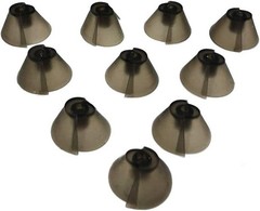 GN Resound Sure Fit Hearing Aid Standard Receiver Tulip Domes Dark Gray Split
