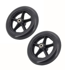 2PCS of 8 Inch Wheelchair Replacement Wheels Wheelchair Front Wheel Caster