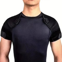 Double Shoulder Brace Rotator Cuff Pain Relief Adjustable Compression Support