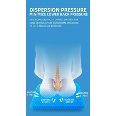 Honeycomb Gel Seat Cushion 2.5 cm Thick | Cooling, Orthopedic Support