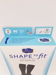 Dr Comfort Shape to Fit Compression Dress Socks Mens MEDIUM 10-15 mmHg WHITE