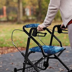 Rollator Walker Seat Covers for Seniors Deep Blue Marble Universal Rollator Walk