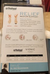 Orthaheel Relief 3/4 Length Orthotic Insoles Medium Support Size S Unisex 21RR06