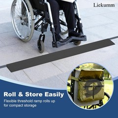 3/4″ Rise Odorless Threshold Ramp for Doorways, Wheelchair Ramp with 3500 lbs…