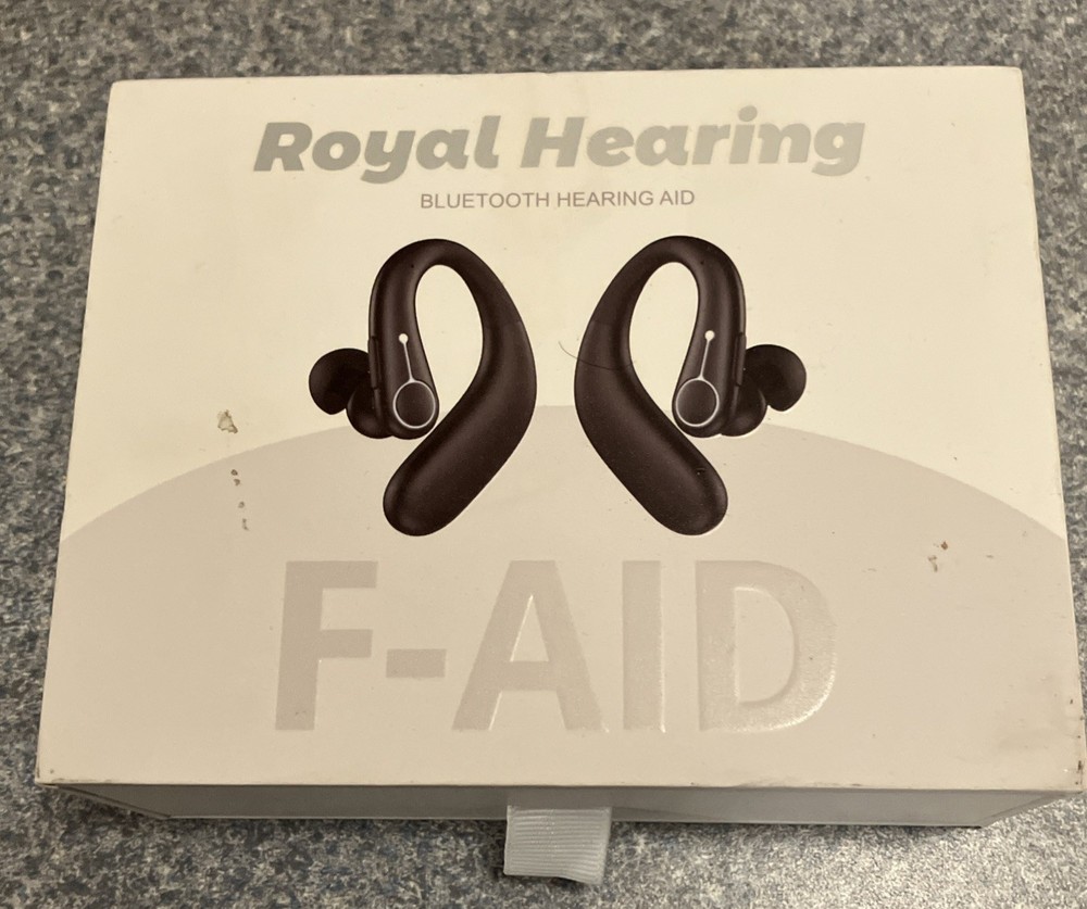Royal Hearing F-AID Bluetooth Rechargeable Hearing Aid Clear Sound-sealed-NEW