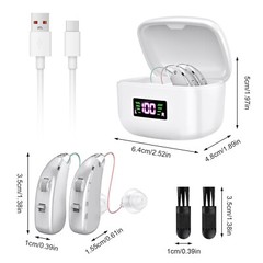 Rechargeable Digital Hearing Aid Invisible BTE Sound Amplifier for Hearing Loss
